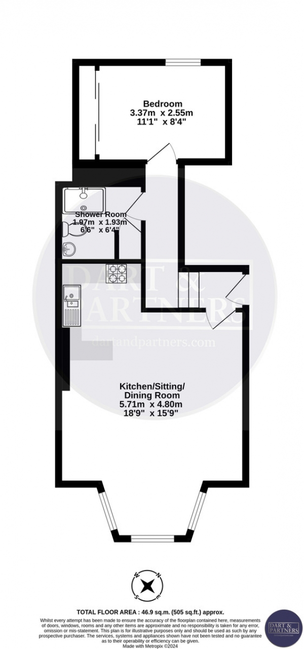 Floor Plan Image for 6 Bedroom Terraced House for Sale in Courtenay Place, Teignmouth