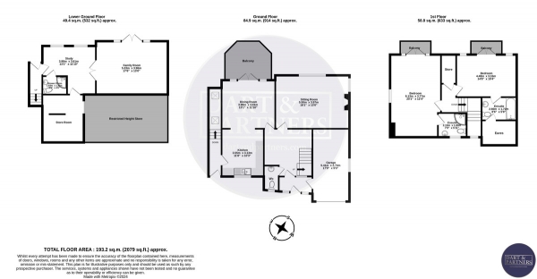 Floor Plan Image for 3 Bedroom Detached House for Sale in Teignmouth Road, Teignmouth