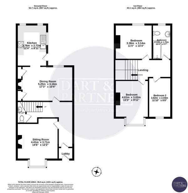 Floor Plan Image for 3 Bedroom Terraced House for Sale in Westbrook Avenue, Teignmouth