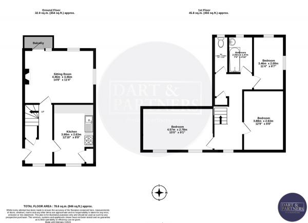 Floor Plan Image for 3 Bedroom Maisonette for Sale in Gloucester Road, Teignmouth