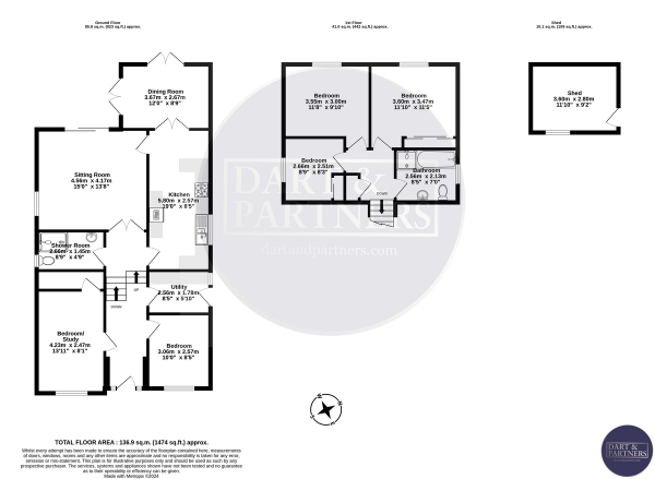 Floor Plan Image for 5 Bedroom Detached House for Sale in St. Marys Road, Teignmouth