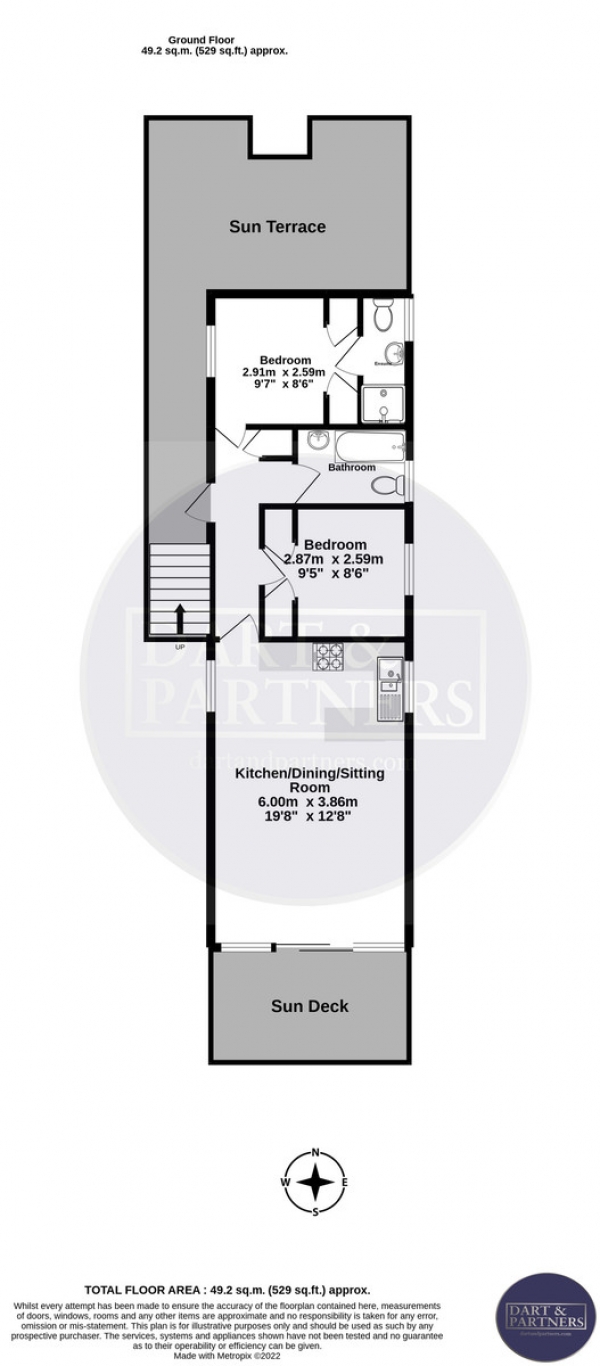 Floor Plan Image for 2 Bedroom Lodge for Sale in Hazelwood Park, Dawlish Warren