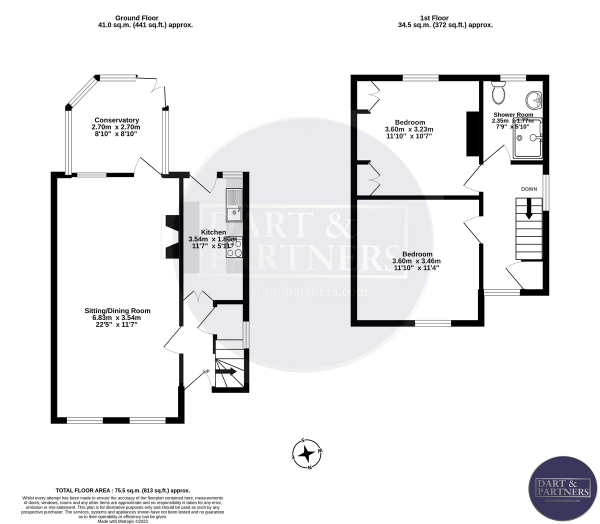 Floor Plan Image for 2 Bedroom Cottage for Sale in Hill View, Holcombe