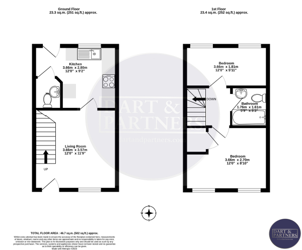 Floor Plan Image for 2 Bedroom Terraced House for Sale in High Street, Dawlish