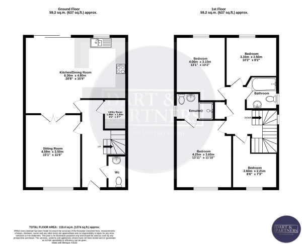 Floor Plan Image for 4 Bedroom Detached House for Sale in Badlake Hill, Dawlish