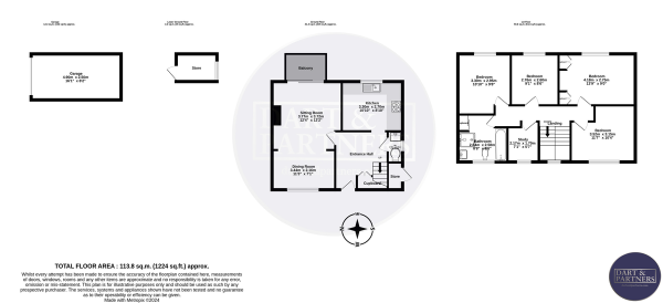 Floor Plan Image for 4 Bedroom Semi-Detached House for Sale in Linden Road, Dawlish