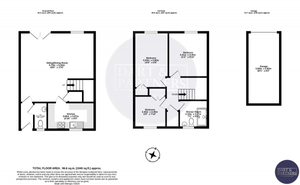 Floor Plan Image for 3 Bedroom Terraced House for Sale in Park Rise, Dawlish