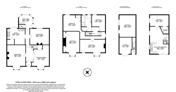 Floor Plan Image for 4 Bedroom End of Terrace House for Sale in The Strand, Starcross