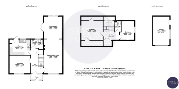 Floor Plan Image for 3 Bedroom Detached House for Sale in Little Week Lane, Dawlish