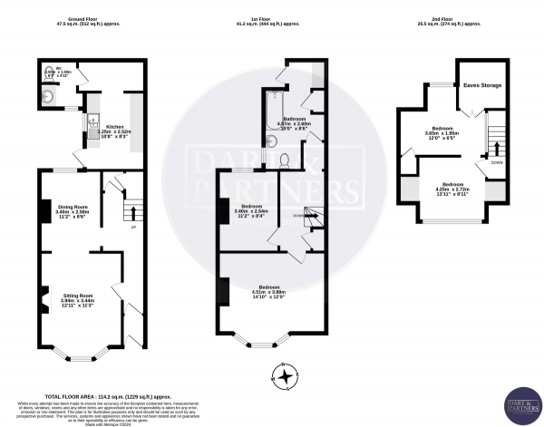 Floor Plan Image for 4 Bedroom Terraced House for Sale in High Street, Dawlish