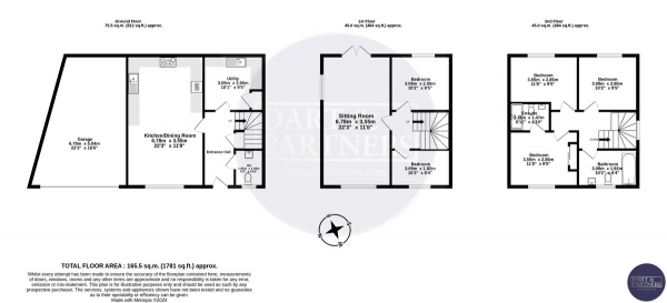 Floor Plan Image for 4 Bedroom Link Detached House for Sale in Finistere Avenue, Dawlish