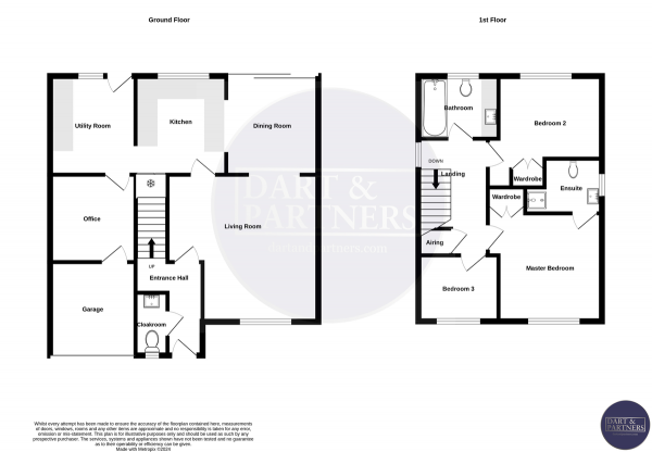 Floor Plan Image for 3 Bedroom Link Detached House for Sale in Holman Close, Dawlish