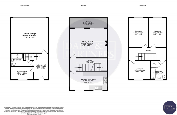 Floor Plan Image for 4 Bedroom Terraced House for Sale in Brunswick Place, Dawlish