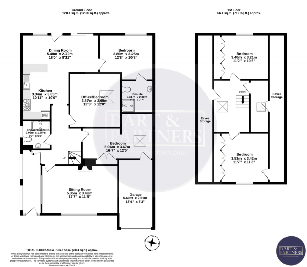 Floor Plan Image for 5 Bedroom Detached Bungalow for Sale in Little Week Lane, Dawlish