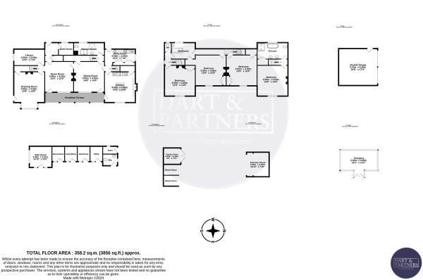 Floor Plan Image for 4 Bedroom Detached House for Sale in Luscombe Hill, Dawlish