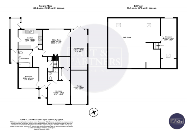 Floor Plan Image for 3 Bedroom Detached Bungalow for Sale in Wallace Avenue, Dawlish