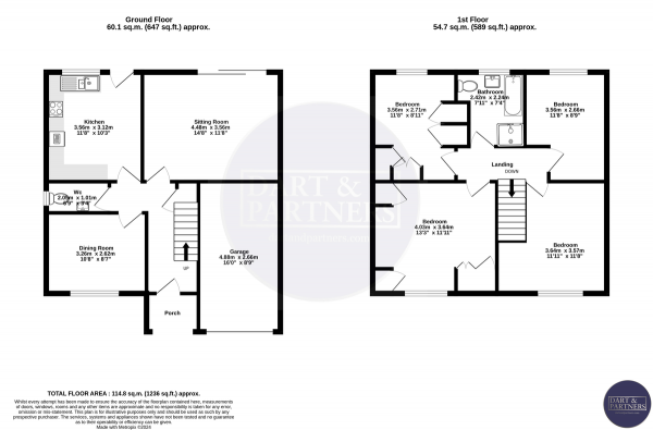 Floor Plan Image for 4 Bedroom Detached House for Sale in Upper Longlands, Dawlish