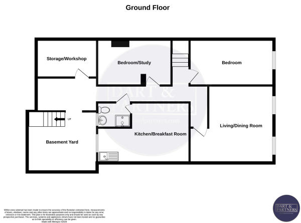 Floor Plan Image for 2 Bedroom Ground Flat for Sale in West Cliff, Dawlish