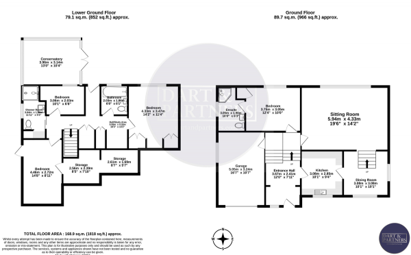 Floor Plan Image for 4 Bedroom Detached House for Sale in West Cliff Park Drive, Dawlish