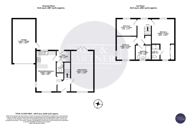 Floor Plan Image for 3 Bedroom Detached House for Sale in Trumpeter Place, Dawlish