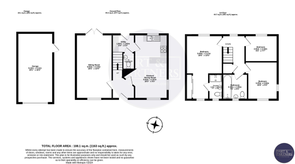 Floor Plan Image for 3 Bedroom Detached House for Sale in Trumpeter Place, Dawlish