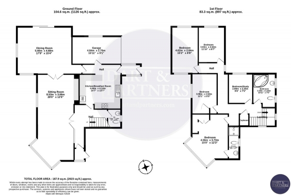 Floor Plan Image for 5 Bedroom Detached House for Sale in Southdowns Road, Dawlish