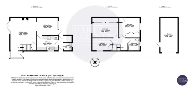 Floor Plan Image for 3 Bedroom Semi-Detached House for Sale in Elm Grove Drive, Dawlish