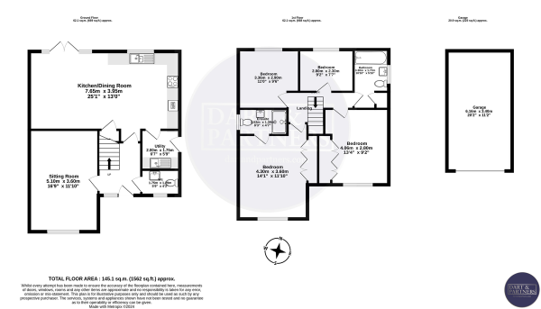 Floor Plan Image for 4 Bedroom Detached House for Sale in Curlew Way, Dawlish