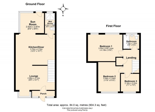 Floor Plan Image for 3 Bedroom Terraced House for Sale in Windmill Road, Longford, Coventry, CV6 7BG