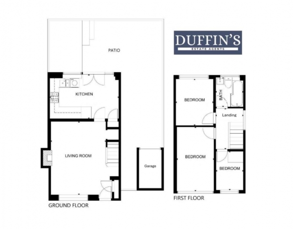 Floor Plan Image for 3 Bedroom Property for Sale in Tiverton Drive, Blackburn