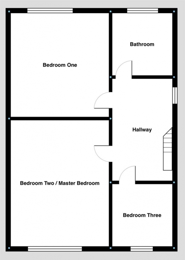 Floor Plan Image for 3 Bedroom Semi-Detached House for Sale in Cornwall Road, Rishton, Blackburn