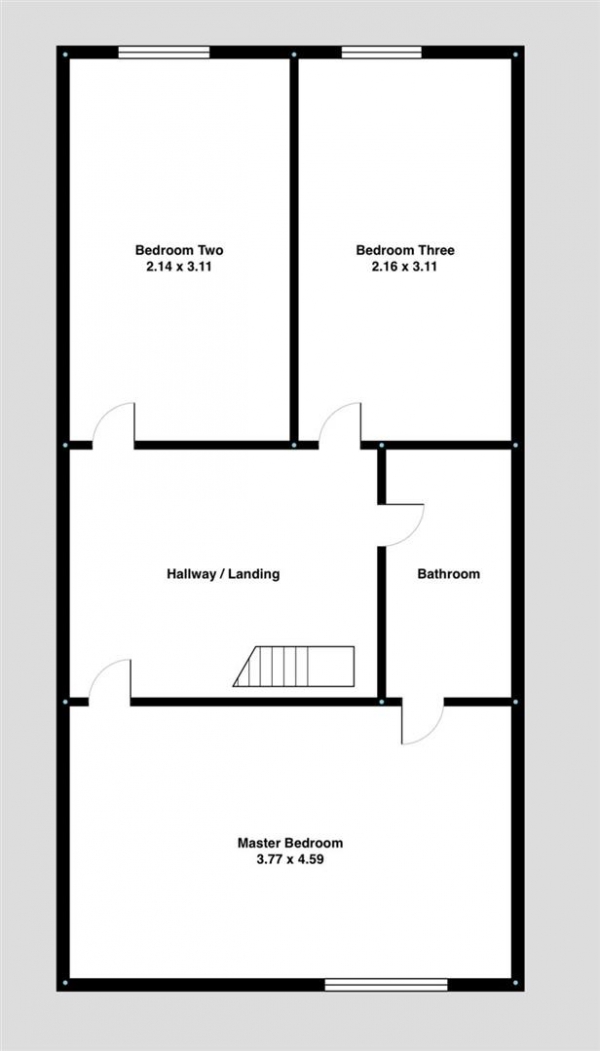 Floor Plan Image for 3 Bedroom Property for Sale in Brighton Terrace, Darwen