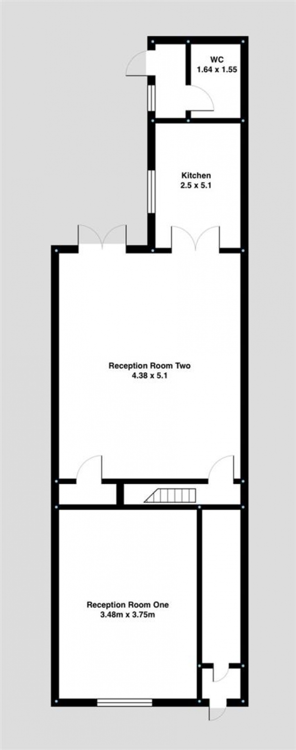 Floor Plan Image for 3 Bedroom Property for Sale in Brighton Terrace, Darwen