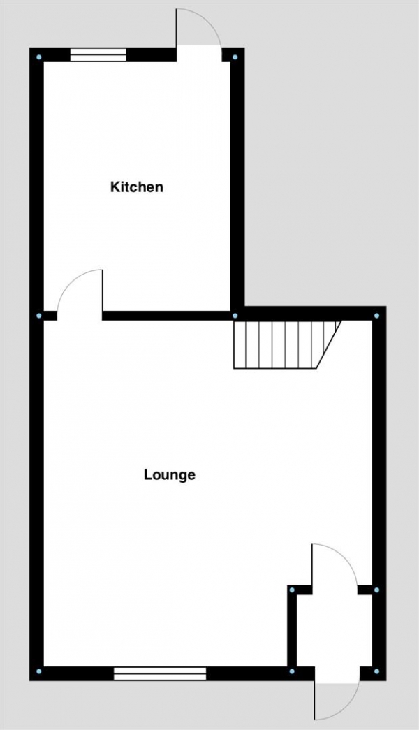 Floor Plan Image for 2 Bedroom End of Terrace House for Sale in Entwistle Street, Darwen