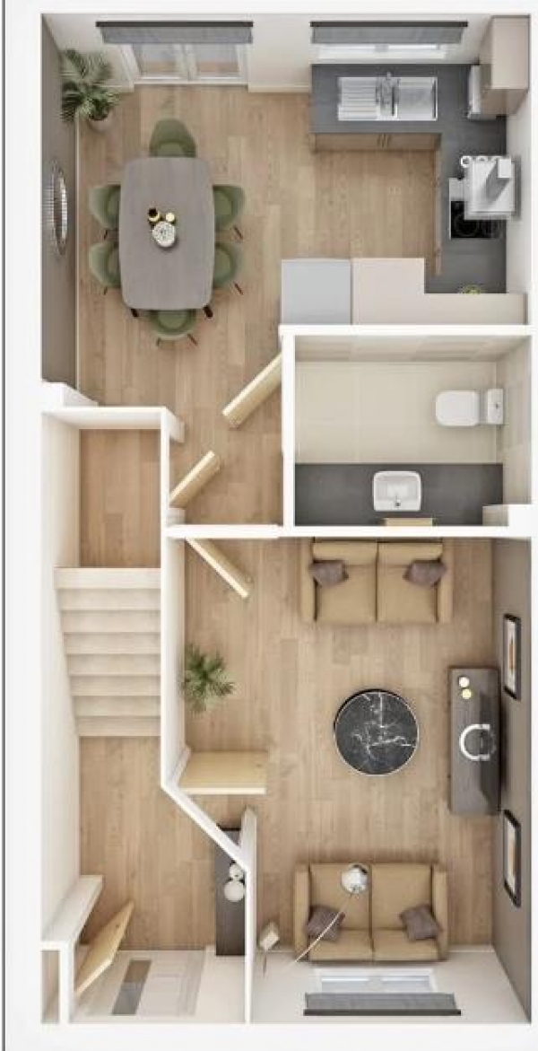 Floor Plan Image for 3 Bedroom Semi-Detached House for Sale in Broken Stone Road