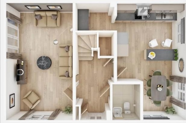 Floor Plan Image for 4 Bedroom Detached House for Sale in Broken Stone Road