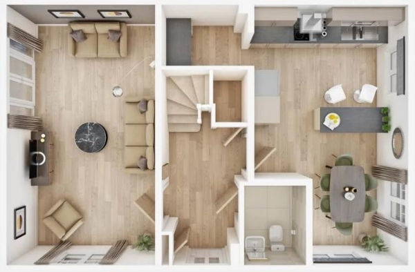 Floor Plan Image for 4 Bedroom Detached House for Sale in Broken Stone Road