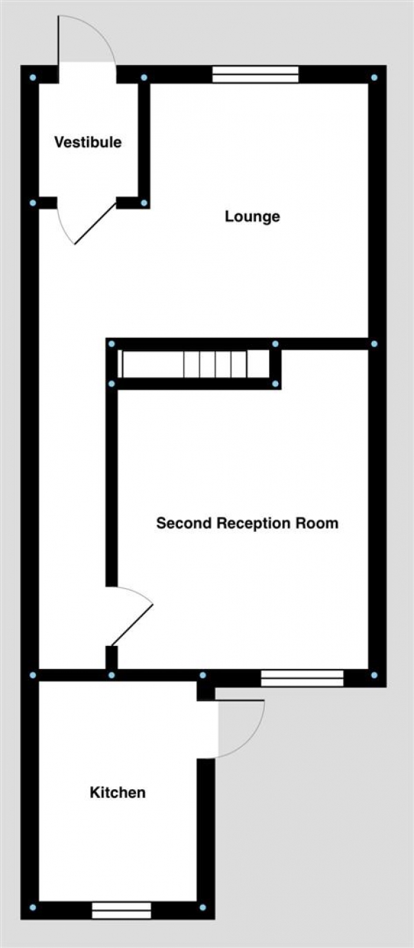 Floor Plan Image for 2 Bedroom Terraced House for Sale in Hollins Grove Street, Darwen