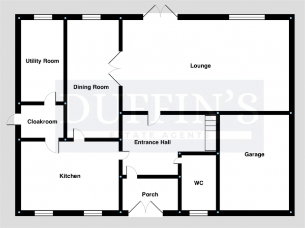 Floor Plan Image for 5 Bedroom Detached House for Sale in Vincent Court, Blackburn