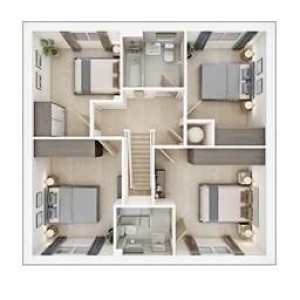 Floor Plan Image for 4 Bedroom Detached House for Sale in Broken Stone Road