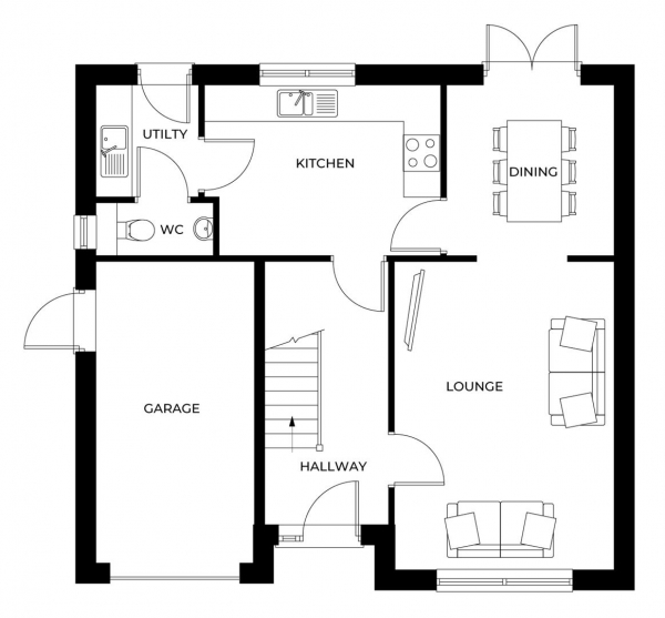 Floor Plan Image for 4 Bedroom Property for Sale in Meadowbrook Rise, Blackburn