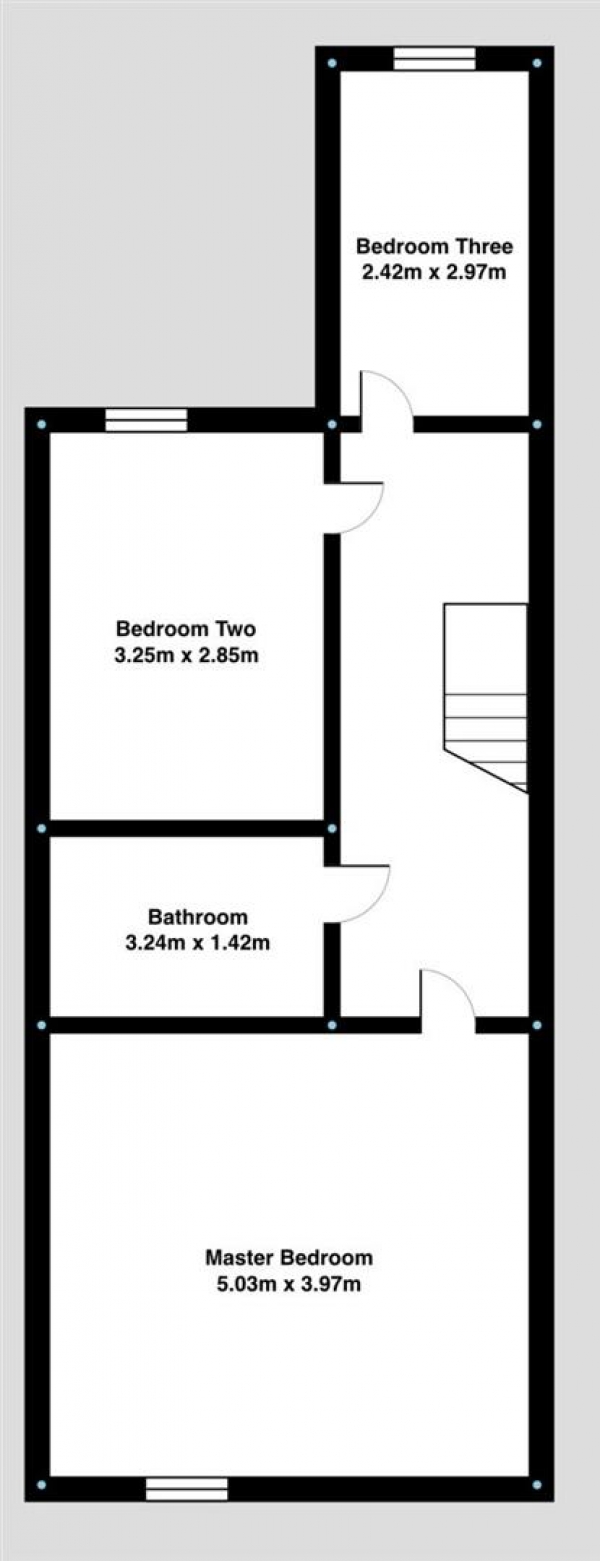 Floor Plan Image for 3 Bedroom Property for Sale in Moorgate Street, Blackburn