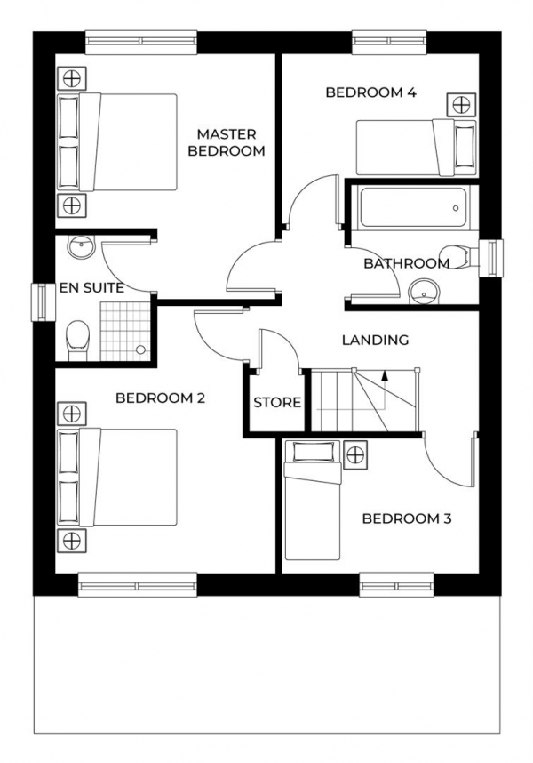 Floor Plan Image for 4 Bedroom Property for Sale in Meadowbrook Rise, Blackburn