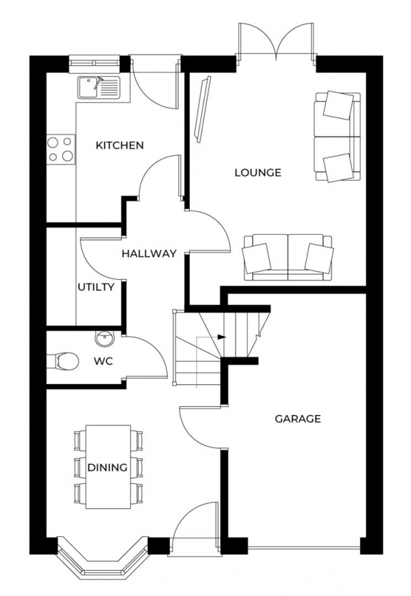 Floor Plan Image for 4 Bedroom Property for Sale in Meadowbrook Rise, Blackburn