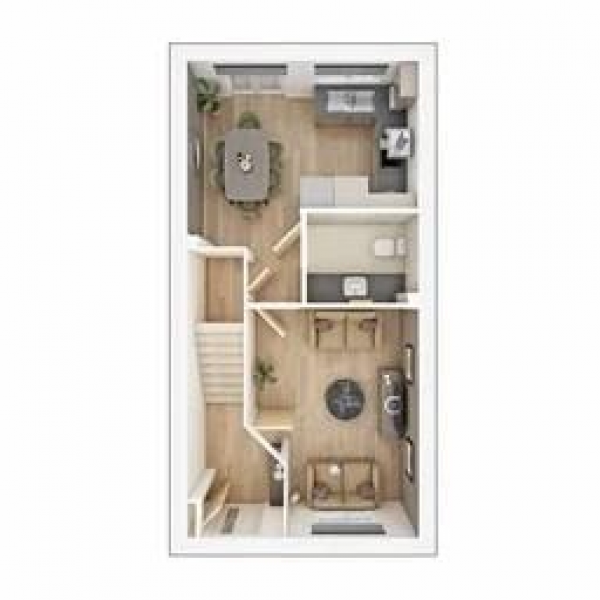 Floor Plan Image for 2 Bedroom Semi-Detached House for Sale in Broken Stone Road, Blackburn