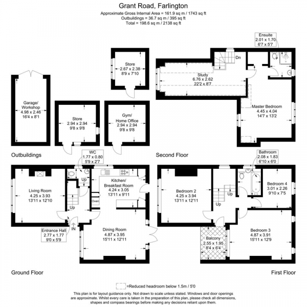 Floor Plan Image for 4 Bedroom Semi-Detached House for Sale in Grant Road, Portsmouth