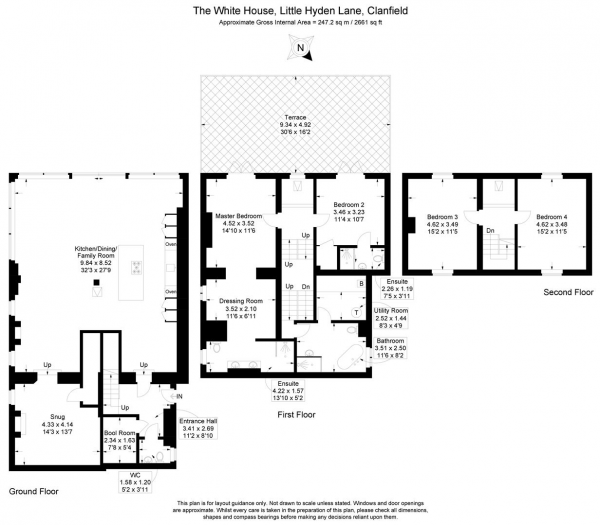 Floor Plan for 4 Bedroom Semi-Detached House for Sale in Little Hyden Lane, Clanfield, Waterlooville, PO8, 0RU -  &pound825,000