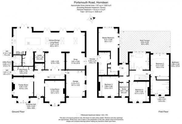 Floor Plan Image for 5 Bedroom Detached House for Sale in Portsmouth Road, Horndean