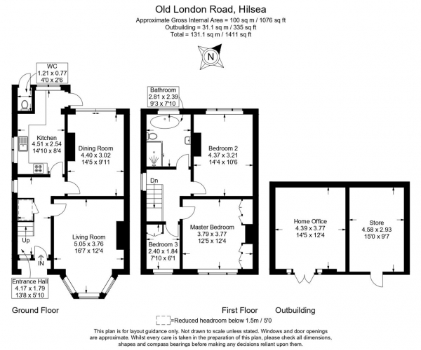 Floor Plan Image for 3 Bedroom Semi-Detached House for Sale in Old London Road, Portsmouth