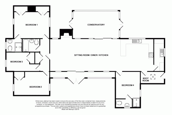 Floor Plan for 4 Bedroom Bungalow for Sale in Hawthorn Lane, Malvern, WR14, WR14, 3LA - OIRO &pound950,000